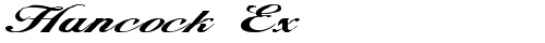 Hancock Ex Regular free truetype font