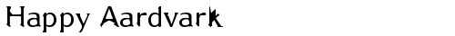 Happy Aardvark Regular Truetype-Schriftart kostenlos