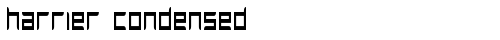 Harrier Condensed Condensed truetype font