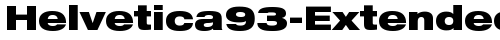 Helvetica93-ExtendedBlack Bold TrueType-Schriftart