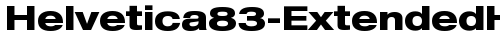 Helvetica83-ExtendedHeavy Bold Truetype-Schriftart kostenlos