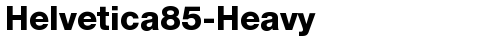 Helvetica85-Heavy Bold truetype fuente