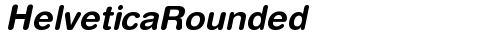 HelveticaRounded Bold Italic truetype fuente gratuito