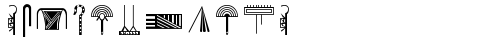 HieroglyphH Regular TrueType police