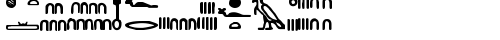 Hieroglyph Regular TrueType-Schriftart