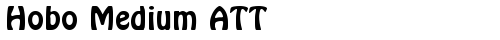 Hobo Medium ATT Regular truetype шрифт