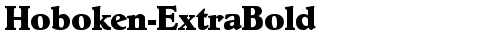 Hoboken-ExtraBold Regular free truetype font