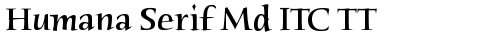 Humana Serif Md ITC TT Medium truetype шрифт