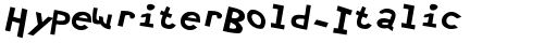 HypewriterBold-Italic Normal truetype font