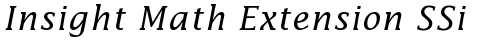 Insight Math Extension SSi Alternate Exten fonte gratuita truetype