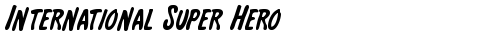International Super Hero Regular free truetype font