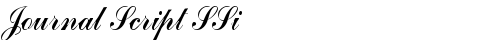 Journal Script SSi Regular TrueType-Schriftart