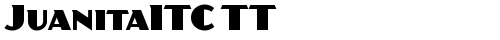 JuanitaITC TT Regular font TrueType