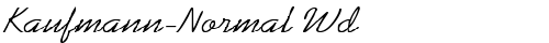 Kaufmann-Normal Wd Regular free truetype font