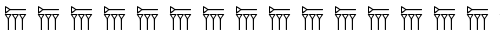 persische Keilschrift Regular truetype шрифт