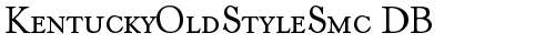 KentuckyOldStyleSmc DB Regular truetype font