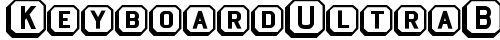 KeyboardUltraBold Regular truetype font