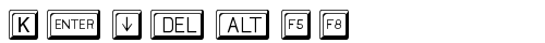 Keycaps Regular truetype font