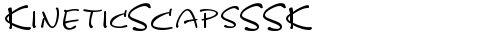 KineticSCapsSSK Regular truetype font
