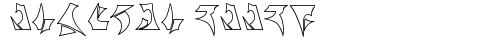 Klinzhai Hollow Regular truetype шрифт