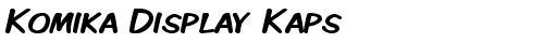 Komika Display Kaps Regular free truetype font