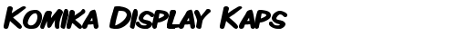 Komika Display Kaps Bold free truetype font