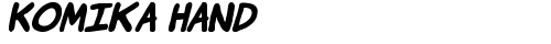 Komika Hand Bold Italic Truetype-Schriftart kostenlos