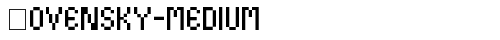 Kovensky-medium Medium truetype шрифт