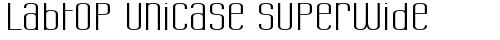 Labtop Unicase Superwide Regular free truetype font