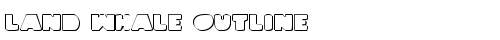 Land Whale Outline Outline truetype font