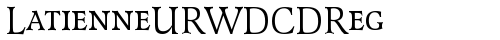 LatienneURWDCDReg Regular truetype font