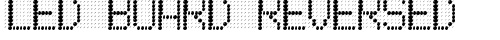LED BOARD REVERSED Normal truetype fuente