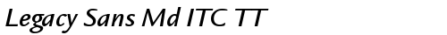 Legacy Sans Md ITC TT MediumIta free truetype font