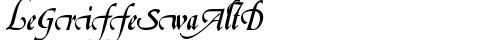LeGriffeSwaAltD Regular TrueType-Schriftart