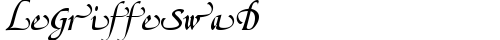 LeGriffeSwaD Regular TrueType-Schriftart