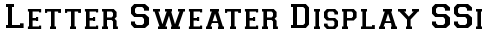 Letter Sweater Display SSi Regular free truetype font