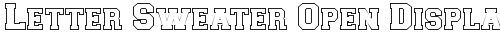 Letter Sweater Open Display SSi Normal Truetype-Schriftart kostenlos