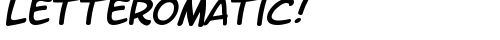 LetterOMatic! Italic free truetype font
