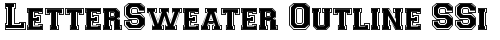 LetterSweater Outline SSi Normal TrueType-Schriftart