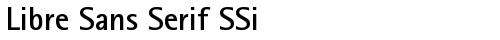 Libre Sans Serif SSi Bold free truetype font