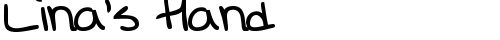 Lina's Hand bold TrueType-Schriftart