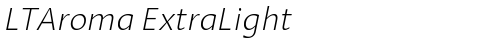 LTAroma ExtraLight Italic free truetype font
