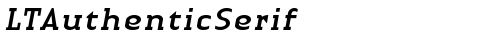 LTAuthenticSerif Italic TrueType-Schriftart