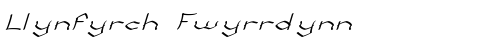 Llynfyrch Fwyrrdynn Regular font TrueType gratuito