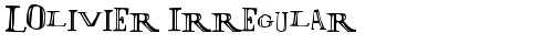 LOlivier Irregular Regular free truetype font
