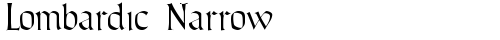 Lombardic Narrow Normal free truetype font