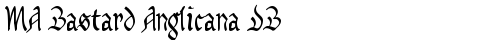 MA Bastard Anglicana DB Normal TrueType-Schriftart