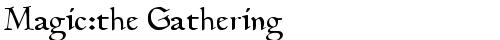 Magic:the Gathering Regular font TrueType gratuito