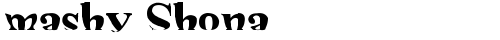 mashy Shona mashy Shona truetype fuente