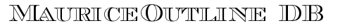 MauriceOutline DB Regular truetype шрифт бесплатно
